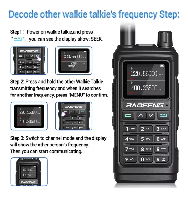 RÁDIO BAOFENG Uv17 Pro L Uhf Vhf + Cabo Programação - Imagem 5